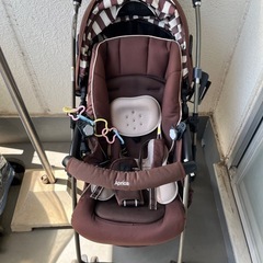 #77-1【Aprica】【付属品多数】ベビーカー 美品