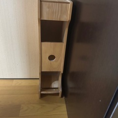 トイレットペーパーホルダー　スタンド　木　収納　おしゃれ　木目　
