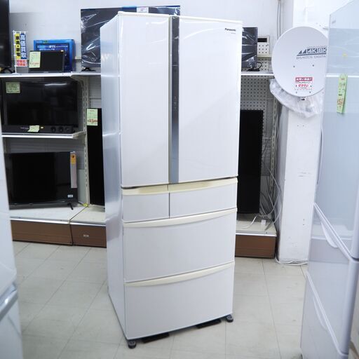 冷蔵庫　451L　6ドア　パナソニック　NR-FTF45A-W　リユース品