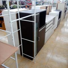 リユースのサカイ太田店★ジモティ割あり★  レンジ台 ダークブラウン H118.5×D39.5×W75 クリーニング済み OJ9679の画像