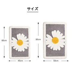 玄関マット 室内 おしゃれ バスマット 浴室足ふきマット 40*60cmの画像