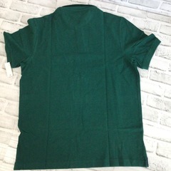 W052 未着用 Amazon essentials ポロシャツ JP:M 半袖 グリーン シンプル タグ付き アマゾン 現状品の画像