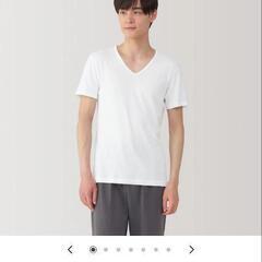 未使用 定価1500円ほど 無印良品 紳士　さらっと綿　Ｖネック...