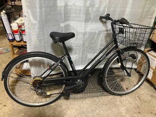 【シティサイクル　26インチ　6段変速LEDオートライト】すぐお乗り頂けます！整備済！一部地域送料無料！