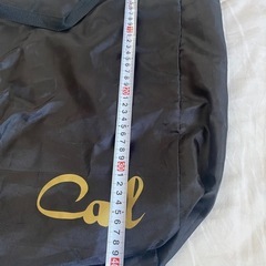 Cal 黒 ナイロン トートバッグ　大容量の画像