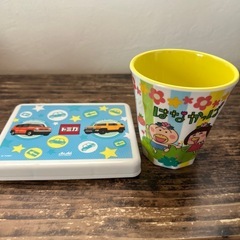 決定しました！　差し上げます！　子供用食器　アンパンマンどんぶり　茶碗　味噌汁椀　妖怪ウォッチマグカップ　グラス　はなかっぱコップ　トミカサンドイッチケースの画像