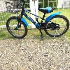 【美品】自転車　18インチ 男の子　青　黒