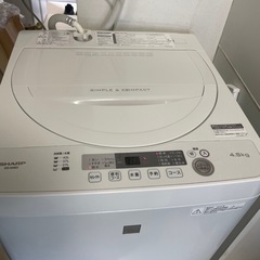シャープ　縦型洗濯機　　ES-G4E5 2018 4.5kg　
