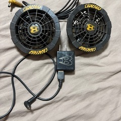 バートル、バッテリー、ファン2個セット中古