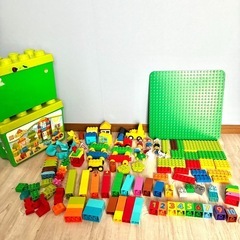 LEGO レゴ　デュプロ　ブロック　2ケース付き　動物　数字　人