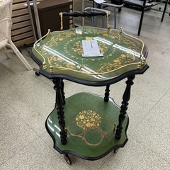 リユースのサカイ東金店 イタリア製 象嵌キッチンワゴン  ※補強...