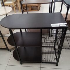 ★ジモティ割あり★  ワゴン ブラック H80.5×D38×W8...