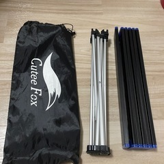 キャンプ用品　テーブル　コット　シリコンバケツの画像