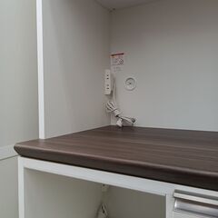 ★ジモティ割あり★ 松田家具 レンジボード ホワイト H186×D48.5×W97.5 クリーニング済み HJ6781の画像