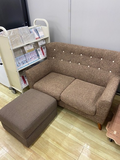 ソファ（オットマン付き） 【リサイクルフカツ岡崎倉庫店】250609NA-3