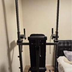 ベンチ付きチンニングマシン　懸垂機　ぶら下がり健康機