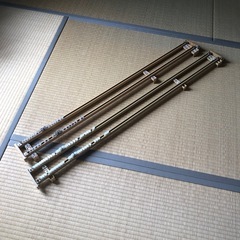 木目　カーテンレール　ダブル