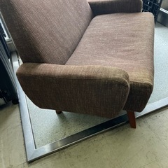 ☆値下げ☆I2506-205 2人掛けソファ 色褪せあり 中古の画像