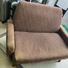 I2506-205 2人掛けソファ 色褪せあり 中古