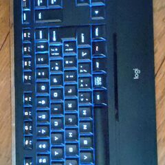 美品 ロジクール LEDイルミネーション機能も備えたUSBキーボ...