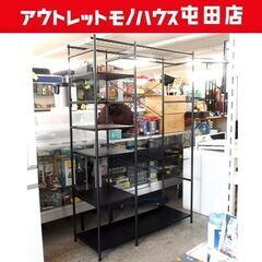 ハンガーシェルフ 幅122cm ハンガーラック 棚・スラックスハ...