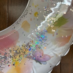 子供用　スパンコール入り　浮き輪の画像
