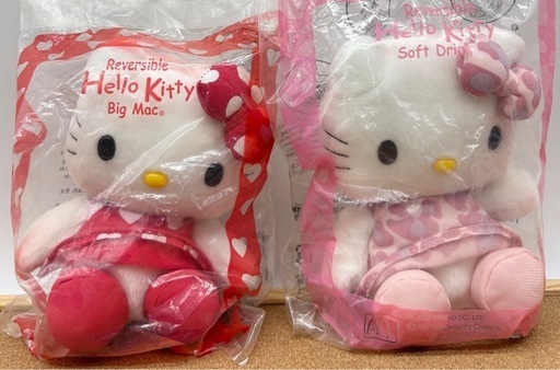 ハローキティ - マクドナルド　キティ　マイメロ　リバーシブルぬいぐるみ　激レア マクドナルド キティ マイメロ リバーシブルぬいぐるみ 激レア