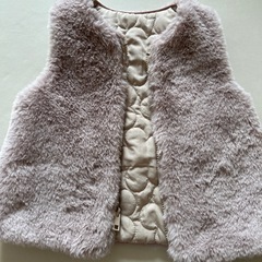 キッズ　ファー　ジレ　