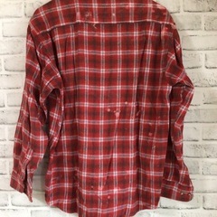 W054 Wrangler AMARICA ラングラー アメリカ製 チェックシャツ Mサイズ アメカジ 古着 現状品の画像