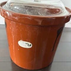 陶器　漬け物つぼ　直径24.5㎝　の画像