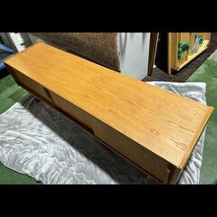 札幌限定配送/お引き取り可◆家具◆unico/ウニコ◆TOVE/トーヴ TVボード W1800◆オーク材◆W180 D46 H51.9◆ローボードの画像