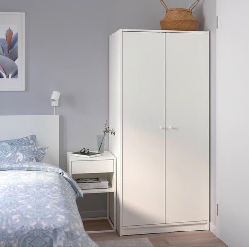 新品同様4万IKEA 白クローゼット　タンス　衣装棚
