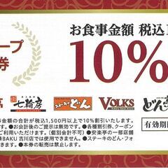 割引チケット各種／ヤマザキパン祭り応募シール・安楽亭・ロンドンス...