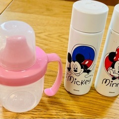 ディズニー　ミッキー　ミニー　保冷水筒　スパウトマグ　セット