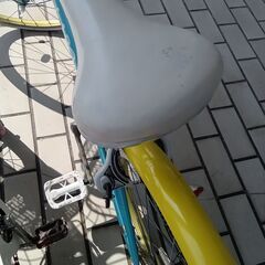 値下げしました!!★ジモティ割あり★ ASAHI　GIRLS　LABO 子供用自転車 22インチ 水色 クリーニング済み TK5537の画像