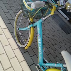 値下げしました!!★ジモティ割あり★ ASAHI　GIRLS　LABO 子供用自転車 22インチ 水色 クリーニング済み TK5537の画像
