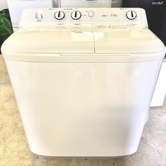 【超美品・高年式】✨2023年製 Haier2槽式電気洗濯機5.5Kgの画像