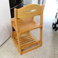 ① 学習イス チェア 学習チェア 高さ調節 天然木 千趣会 札幌市北区屯田の画像