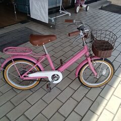 ★ジモティ割あり★  子供用自転車 16インチ ピンク クリーニ...