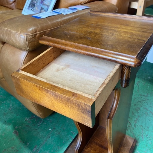 カリモクコロニアル花台電話台収納棚昭和レトロヴィンテージアンティーク