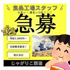 じゃがりこ製造スタッフ（2直帯固定）