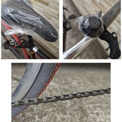 中古自転車 7段変速 485MM クロスバイク軽整備済み 防犯登録対応 町田市 相模原市 MM744の画像