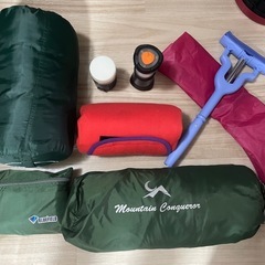 キャンプ用品　テント　寝袋　タープ　ランタン　他