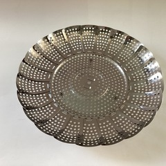 ステンレス　フリーサイズ万能蒸し器の画像