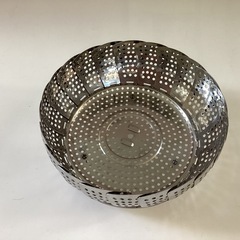 ステンレス　フリーサイズ万能蒸し器の画像
