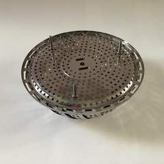 ステンレス　フリーサイズ万能蒸し器の画像
