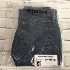 W068 未着用 Amazon essentials デニム/ジーンズ 28W×30L ブルー シンプル スキニー 現状品の画像