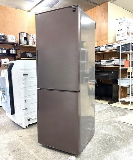 SHARP 冷蔵庫 中古 シャープ SJ-PD27D-W 2018年製 2ドア 271L