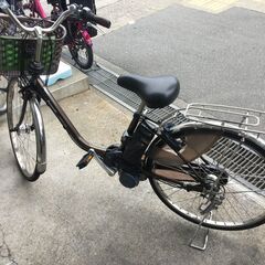 地域限定送料無料　アシスタ　8,9AH　子供乗せ　濃茶　神戸市　電動自転車 地域限定送料無料 パナソニック ビビ PX 8,9AH 子供乗せ 茶色