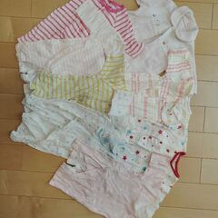 長袖ロンパース　女の子向け　まとめ売り　50-70